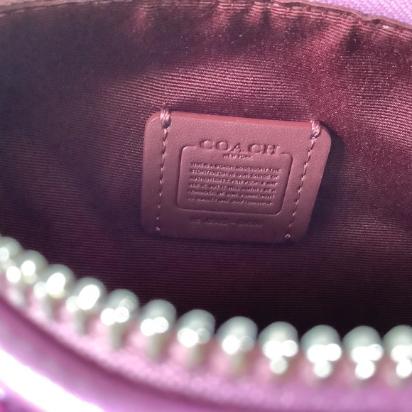 Coach Nolita Sequence Leather Barrel Small Bag Silver/ Lilac - Picture 12 of 16